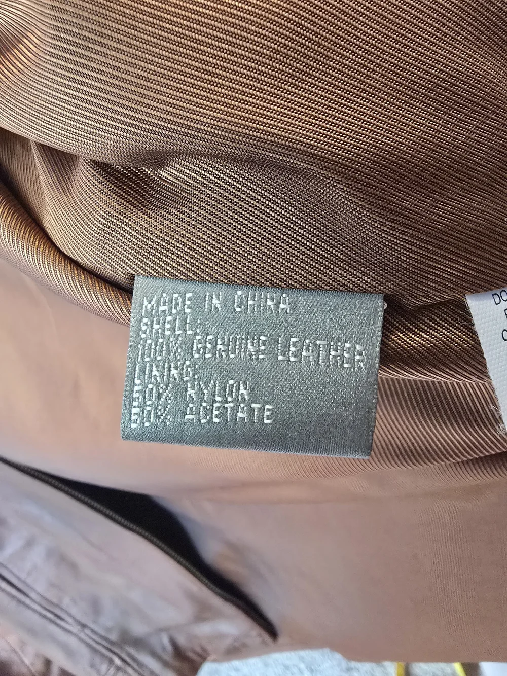 100% Leather The Territory Ahead Vintage Chestnut Zip Jacket Medium - Picture 3 of 8